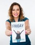 Nina holding her book Every Day is Friday